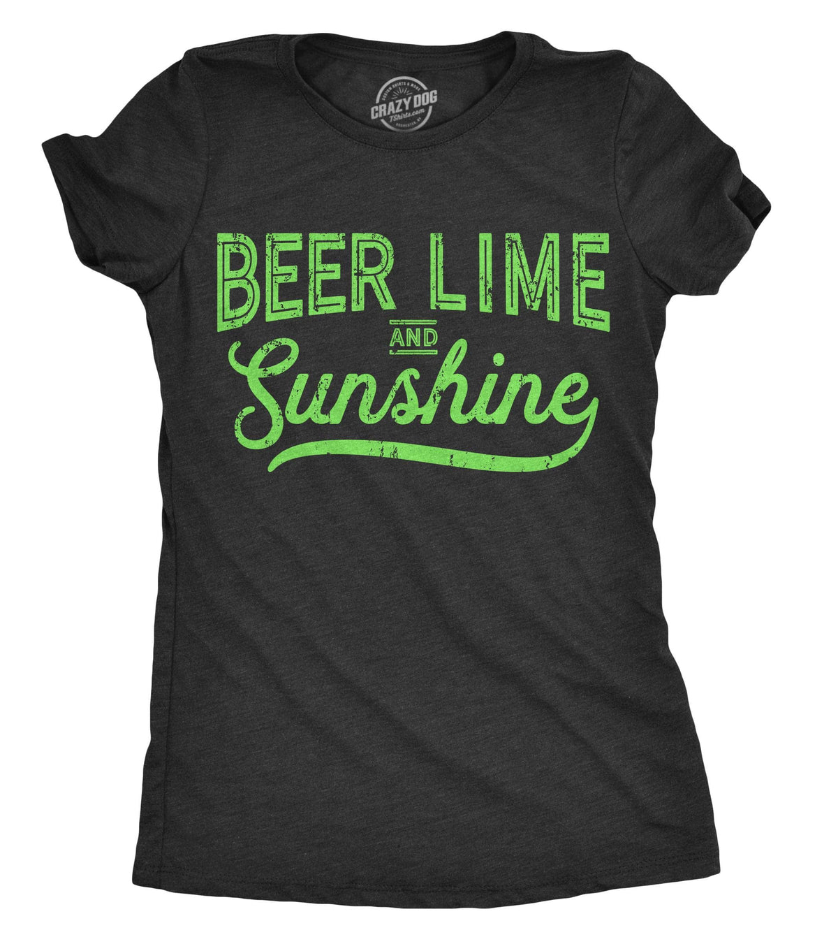 Beer Lime and Sunshine Women&#39;s Tshirt  -  Crazy Dog T-Shirts