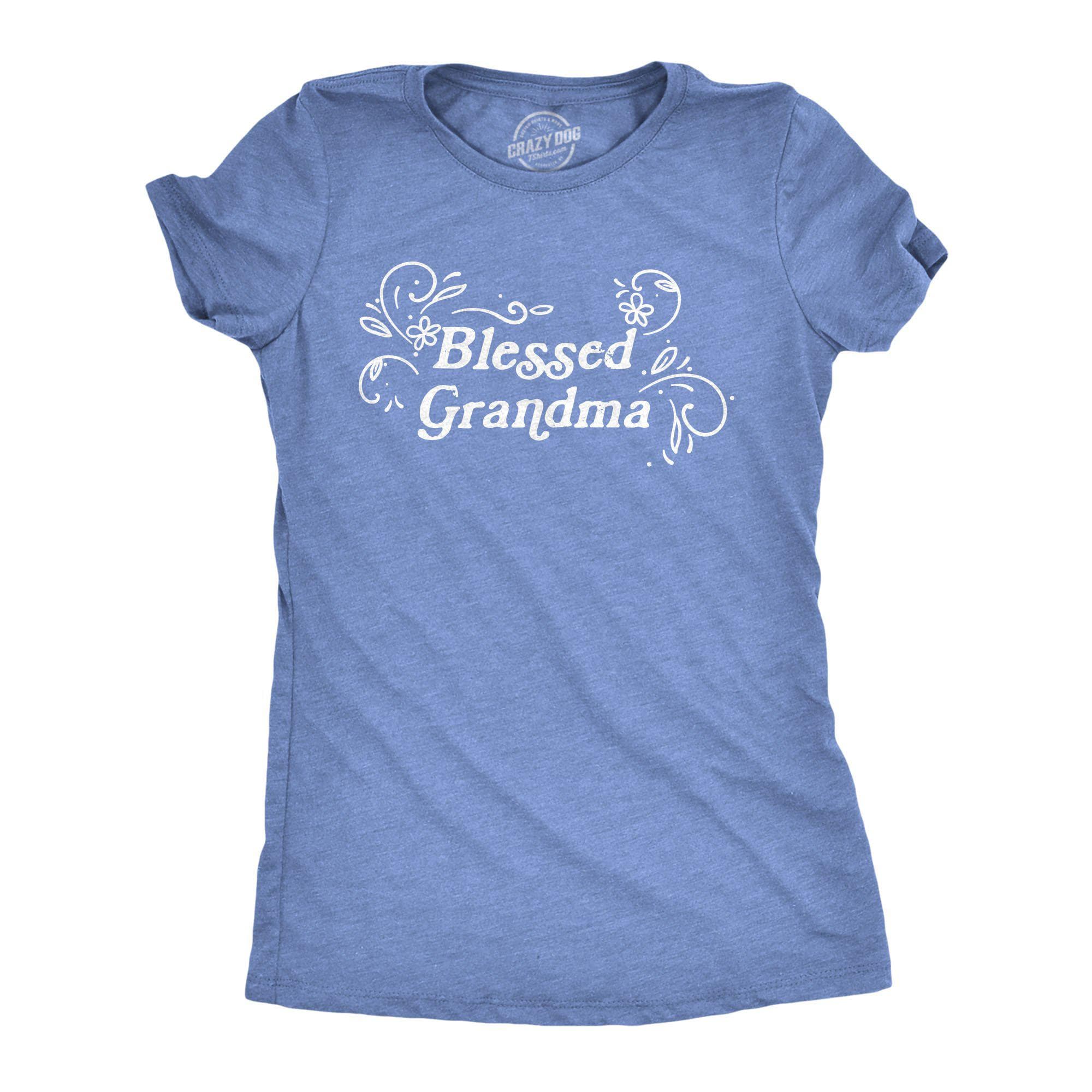 Blessed Grandma Women's Tshirt - Crazy Dog T-Shirts