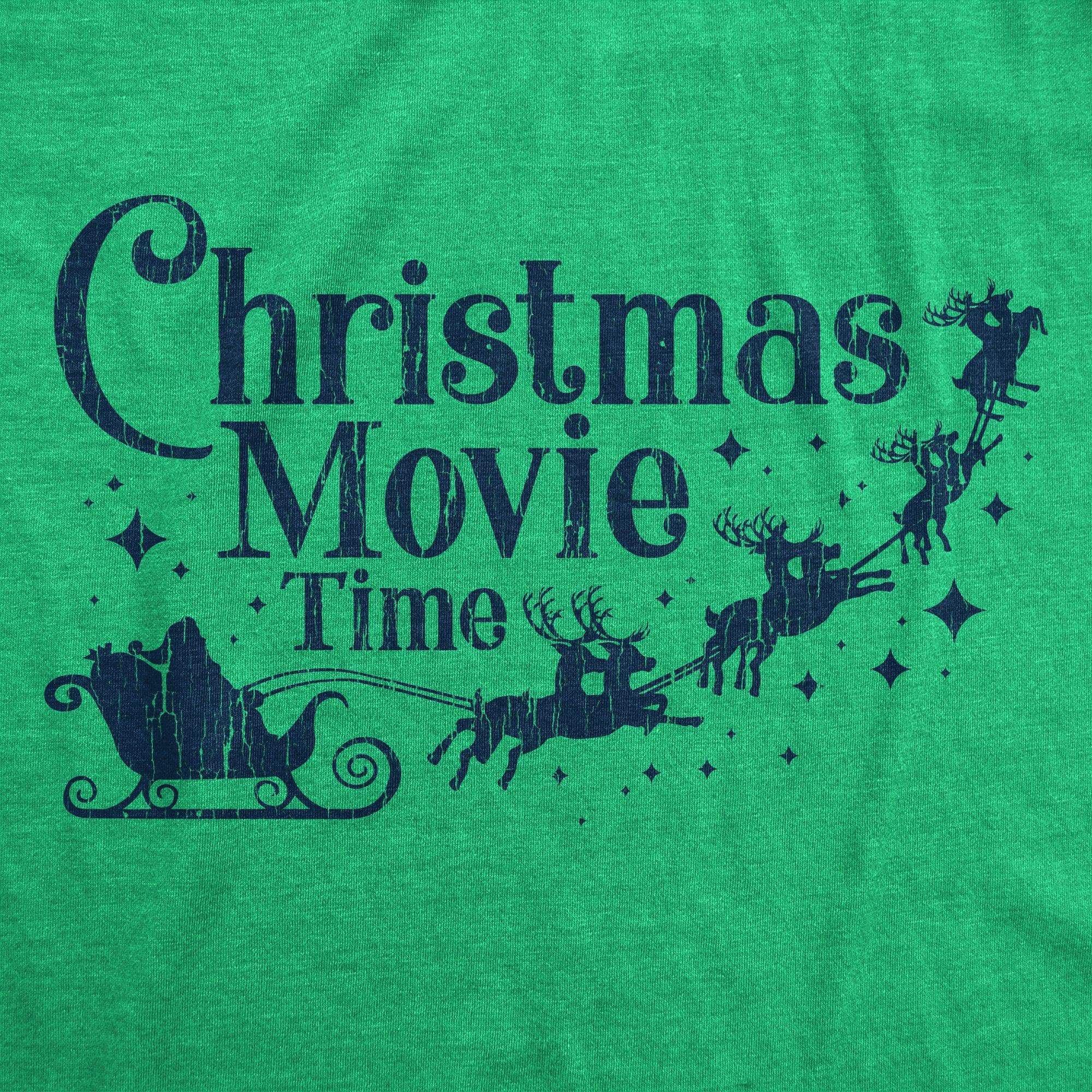 Christmas Movie Time Women's Tshirt - Crazy Dog T-Shirts