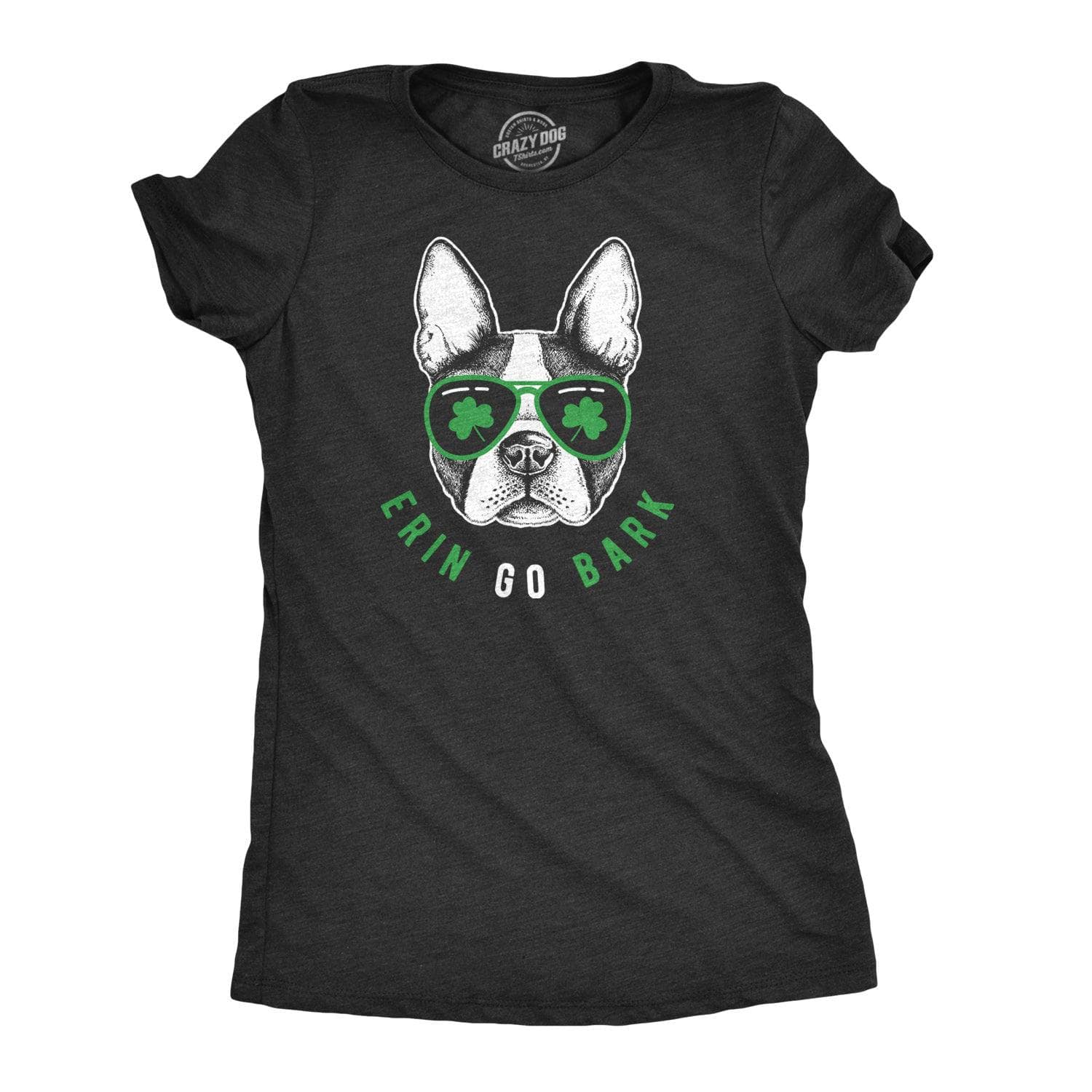 Erin Go Bark Women's Tshirt  -  Crazy Dog T-Shirts