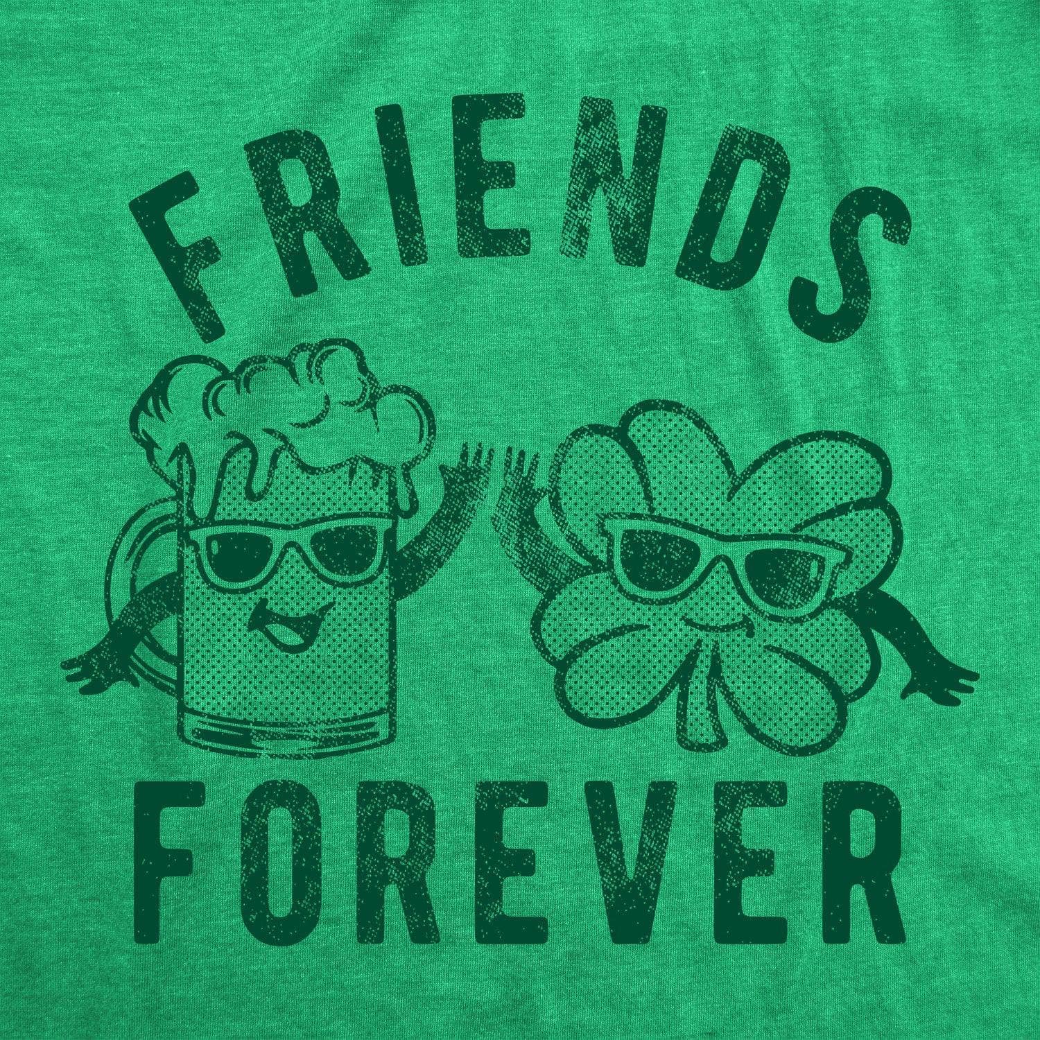 Friends Forever Beer And Clover Women's Tshirt  -  Crazy Dog T-Shirts