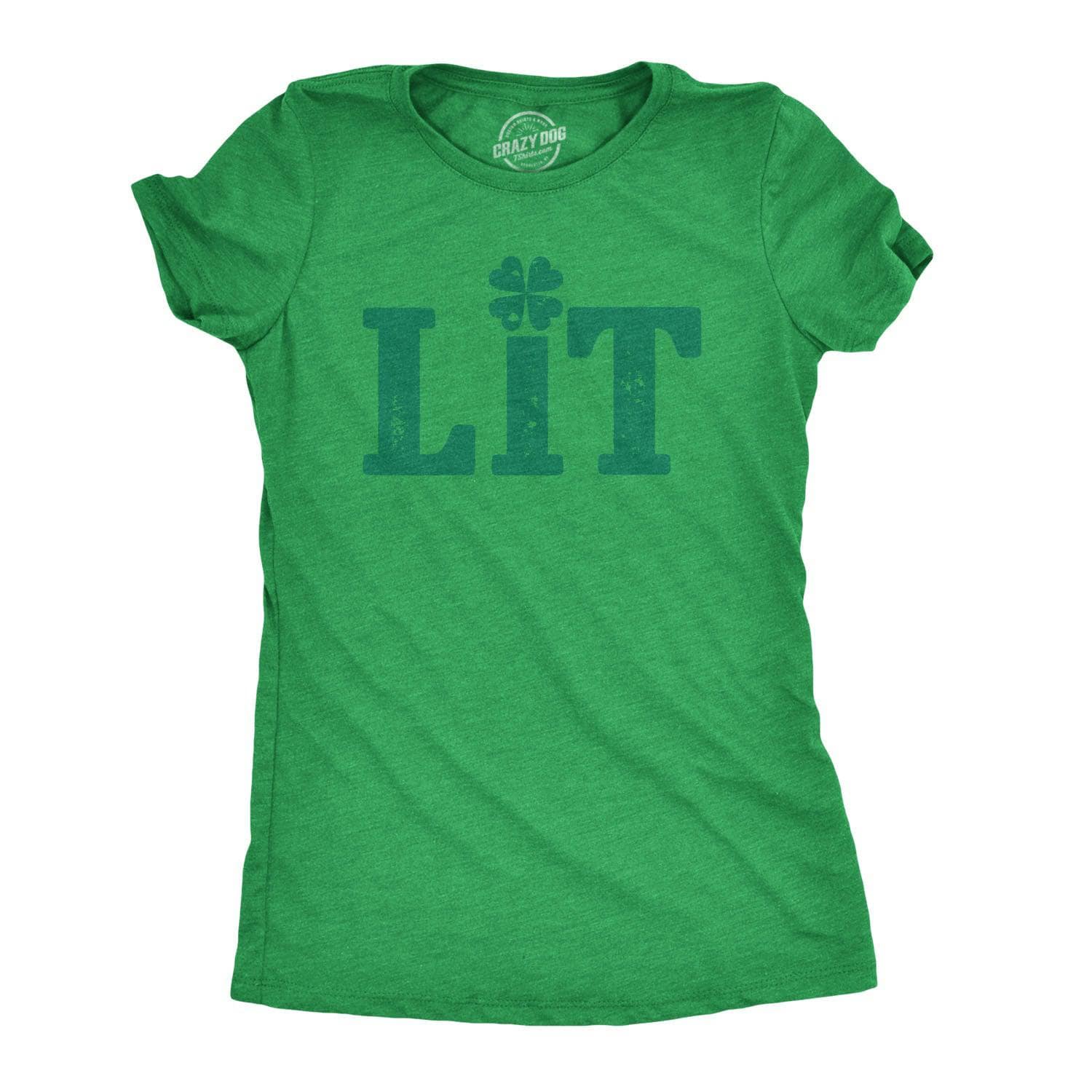 Lit Women's Tshirt  -  Crazy Dog T-Shirts