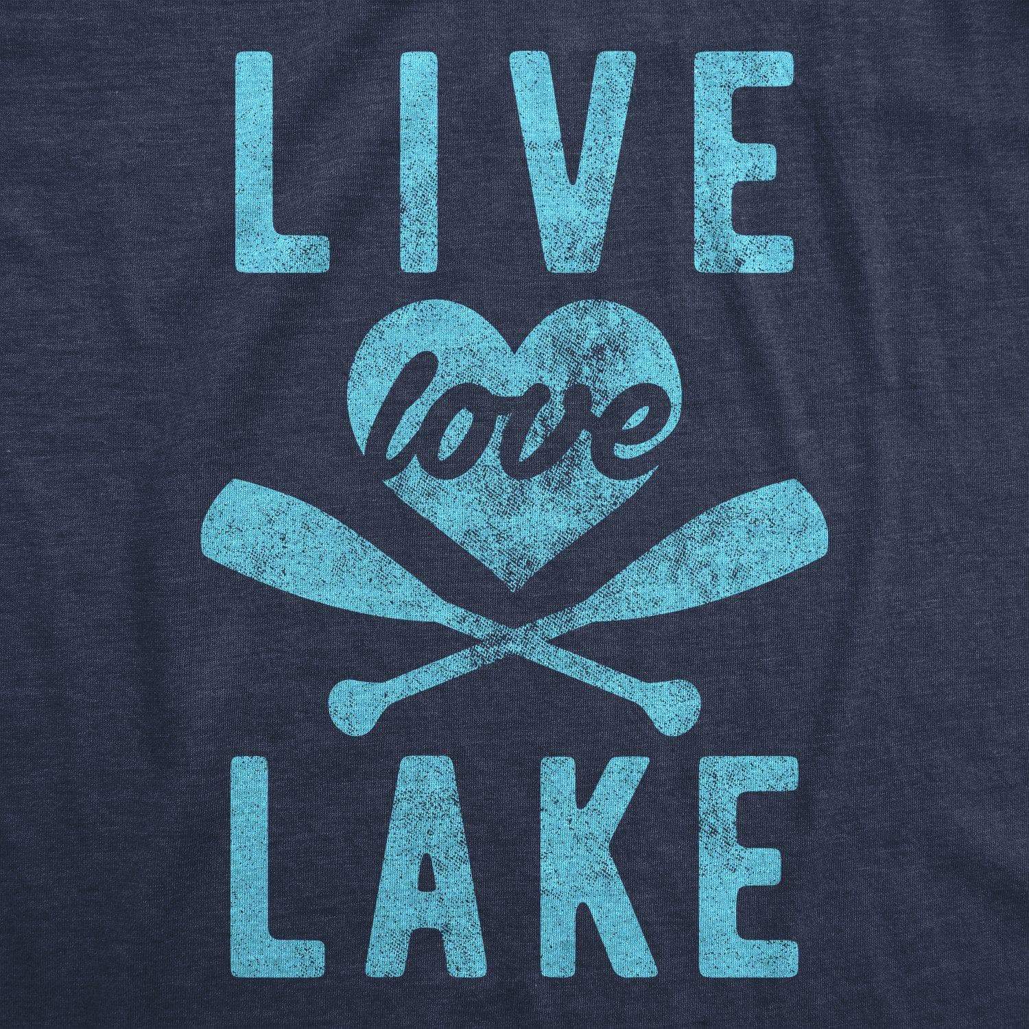 Live Lake Love Women's Tshirt - Crazy Dog T-Shirts