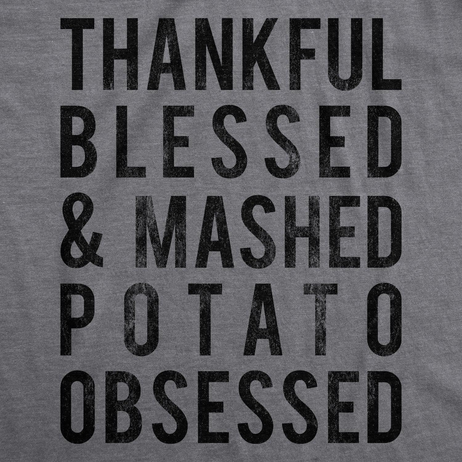 Mashed Potato Obsessed Women's Tshirt  -  Crazy Dog T-Shirts