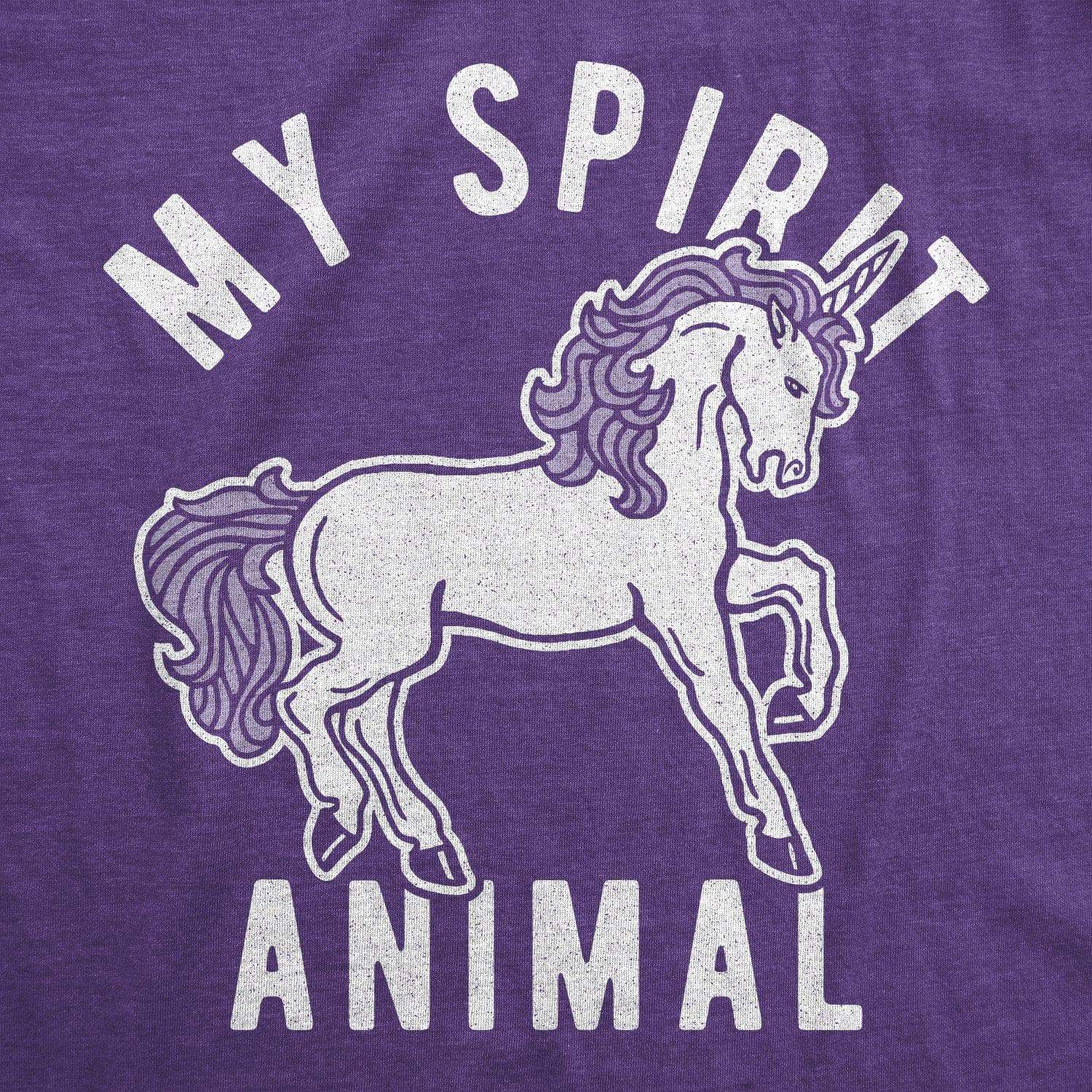 My Spirit Animal: Unicorn Women's Tshirt - Crazy Dog T-Shirts