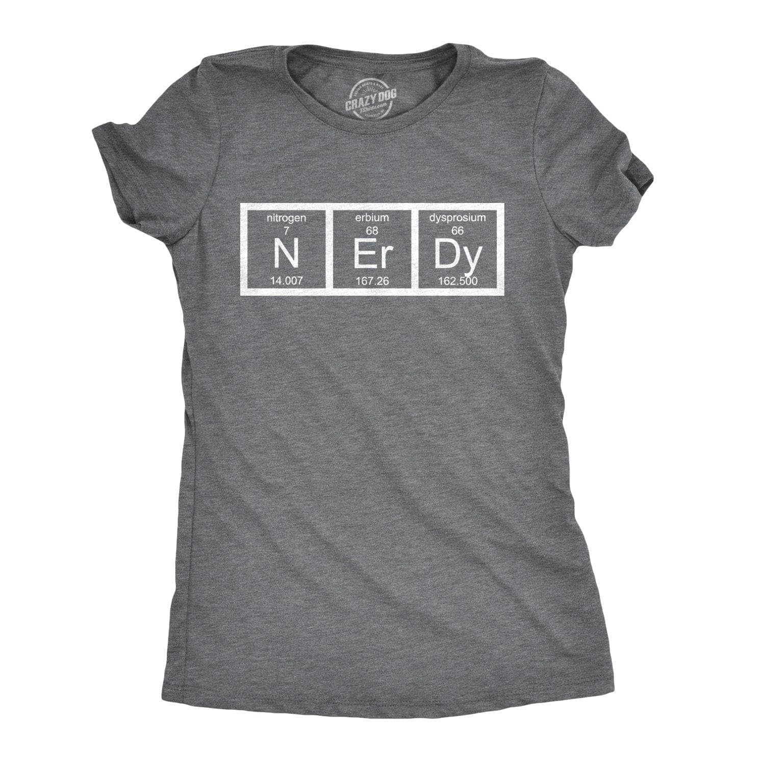 Nerdy Periodic Table Women's Tshirt  -  Crazy Dog T-Shirts
