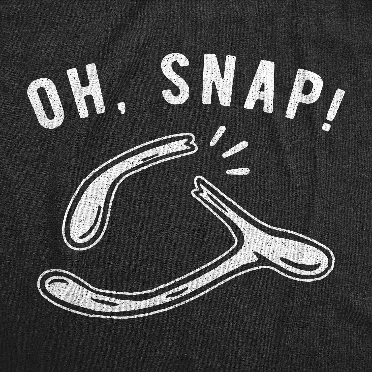 Oh Snap Wishbone Women's Tshirt - Crazy Dog T-Shirts