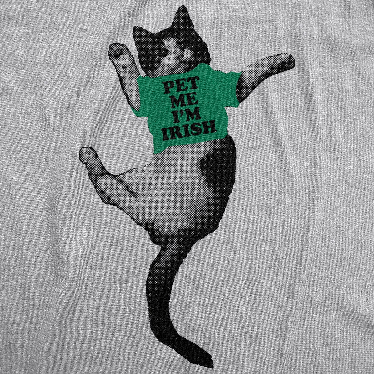 Pet Me I'm Irish Women's Tshirt  -  Crazy Dog T-Shirts