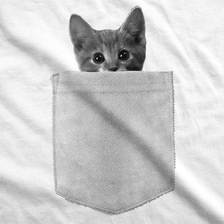 Pocket Cat Women's Tshirt  -  Crazy Dog T-Shirts