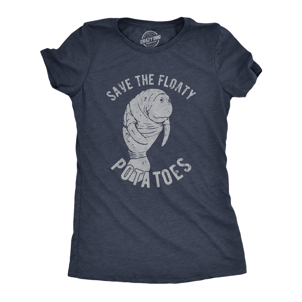Save The Floaty Potatoes Women&#39;s Tshirt  -  Crazy Dog T-Shirts