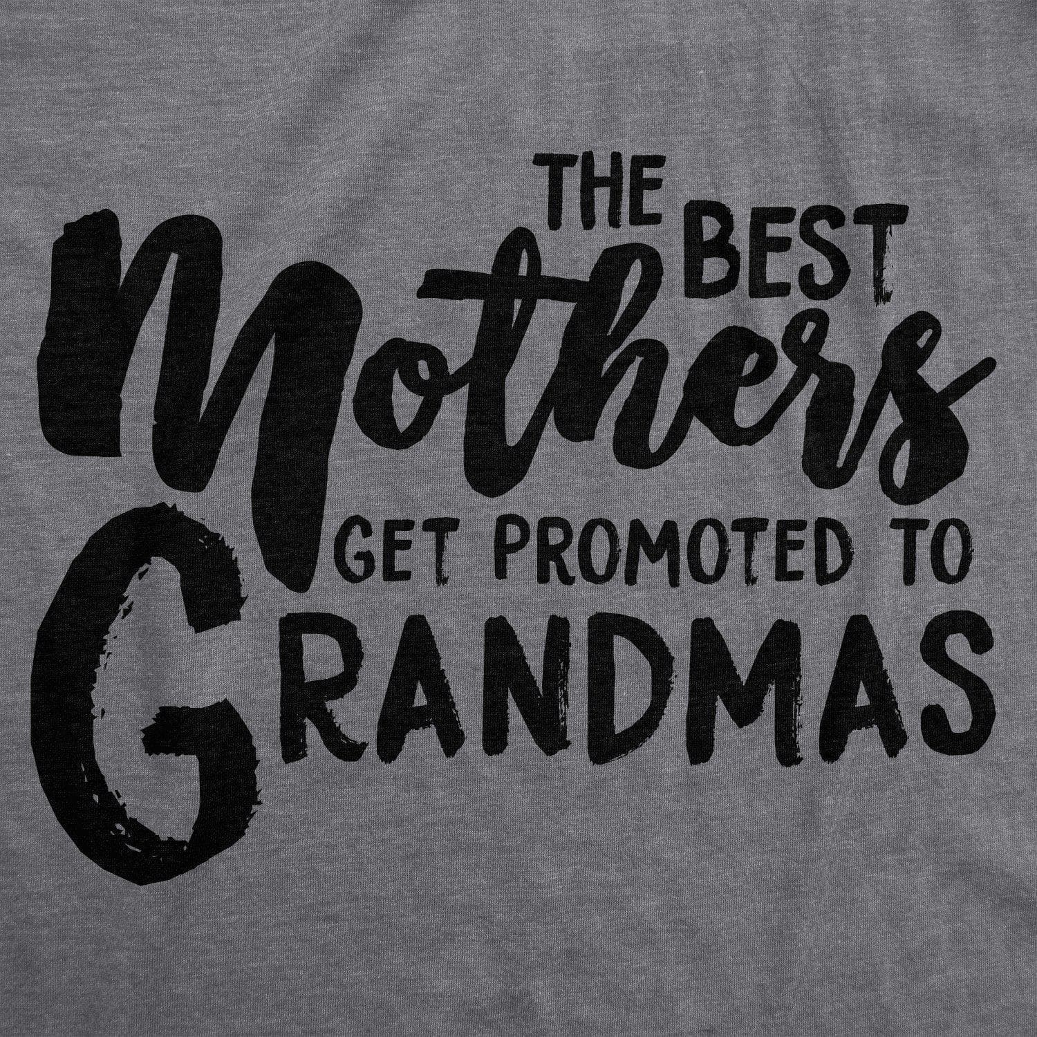The Best Mothers Get Promoted To Grandmas Women's Tshirt  -  Crazy Dog T-Shirts