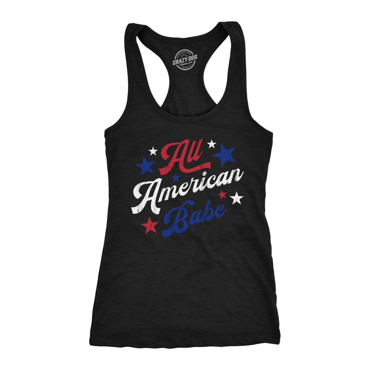 All American Babe Women&#39;s Tank Top  -  Crazy Dog T-Shirts
