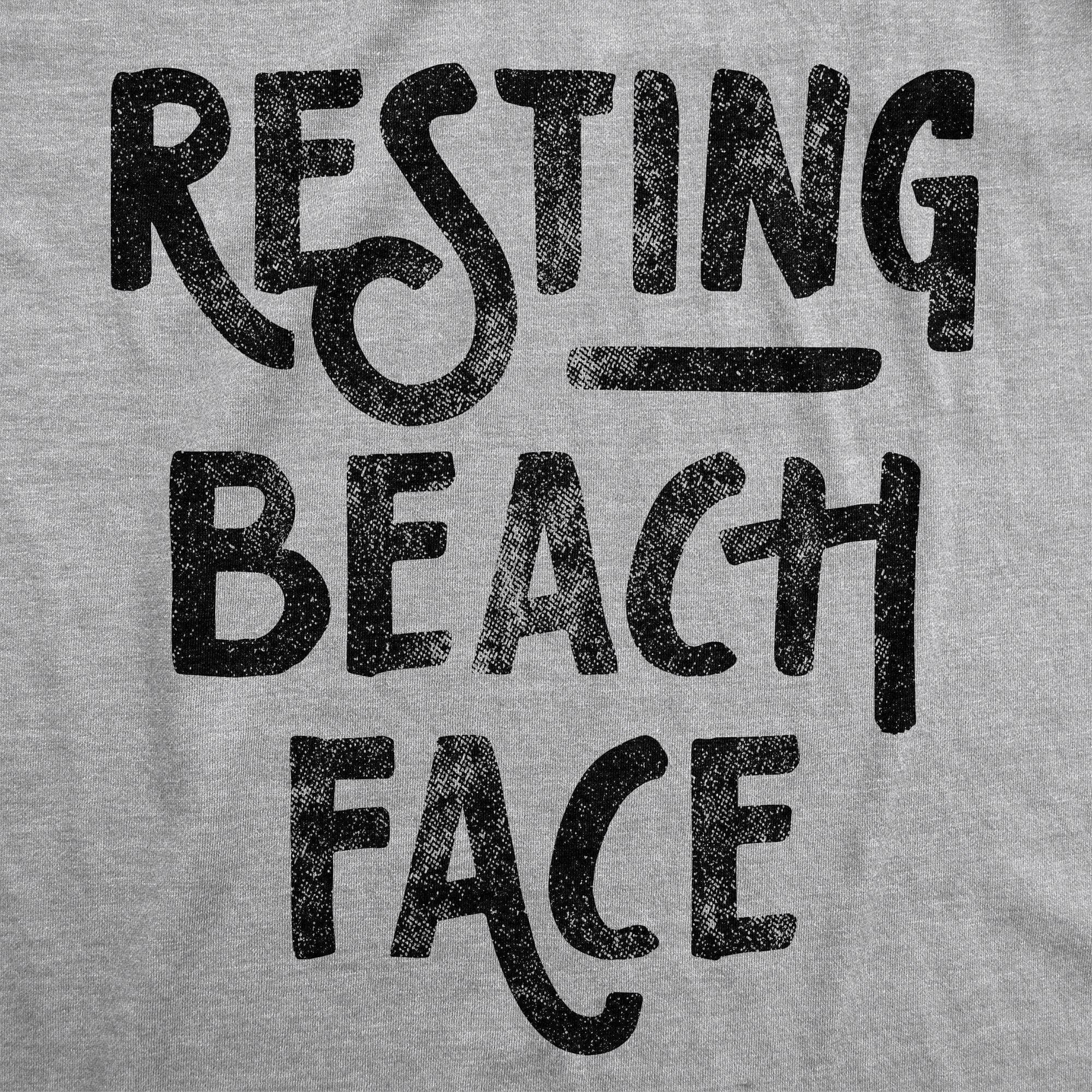 Resting Beach Face Women's Tank Top - Crazy Dog T-Shirts