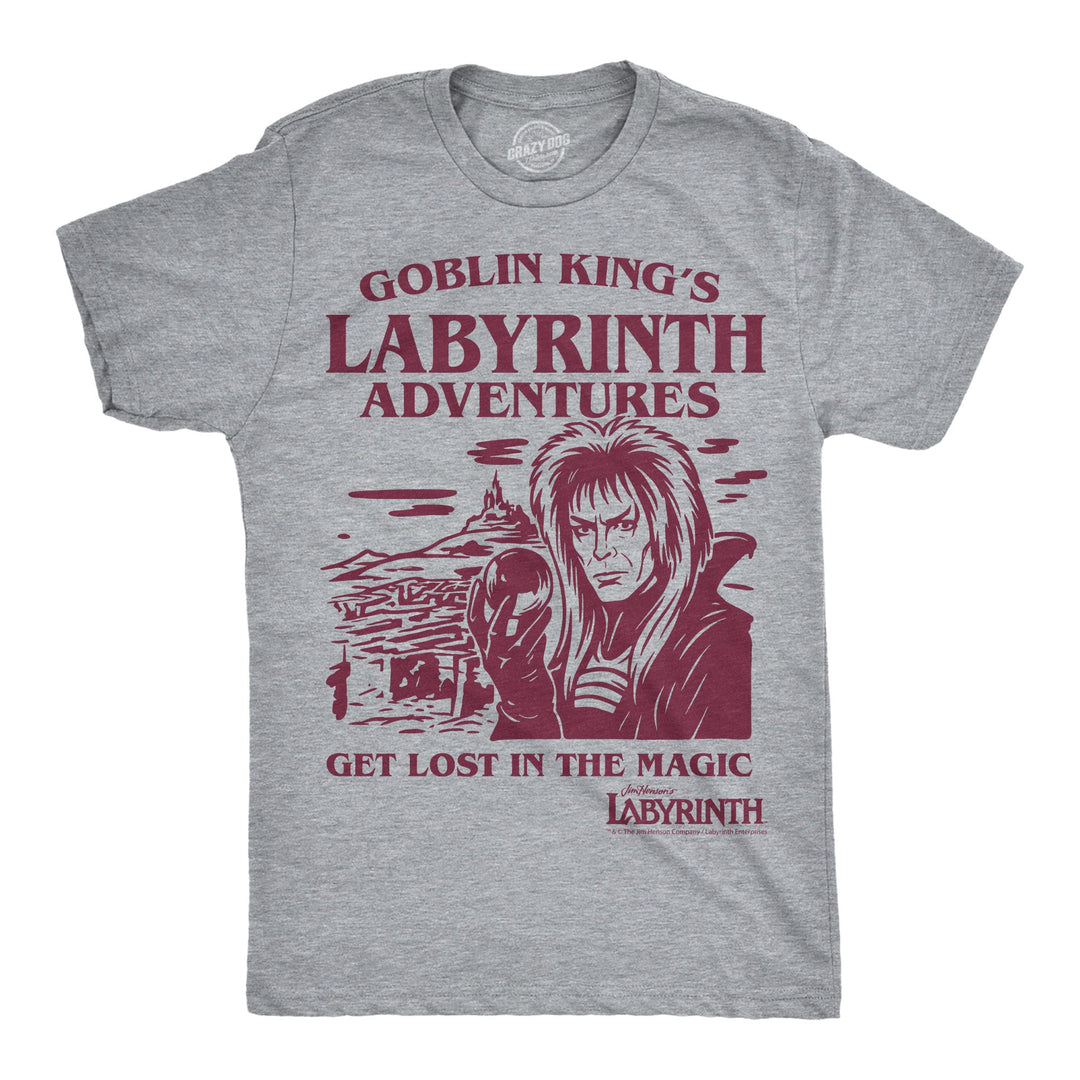 Funny Light Heather Grey - Goblin Kings Adventures The Goblin Kings Labyrinth Adventures Mens T Shirt Nerdy TV & Movies Tee