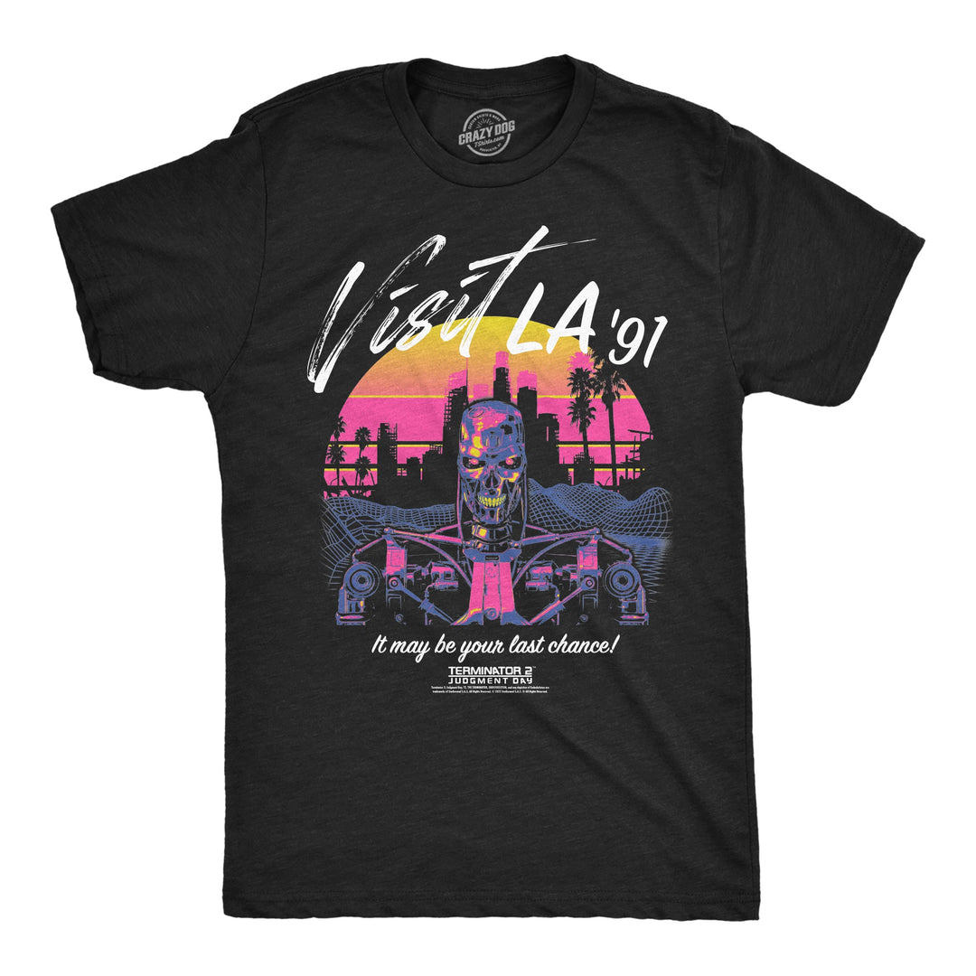 Funny Heather Black - Visit LA 91 Visit LA 91 Mens T Shirt Nerdy TV & Movies Tee