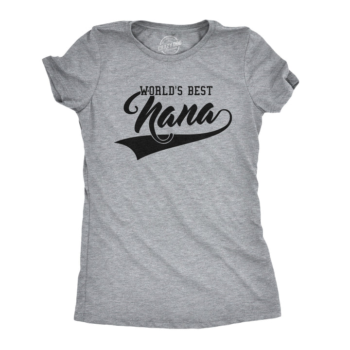 Funny Light Heather Grey Womens T Shirt Nerdy Mother's Day Grandmother Tee