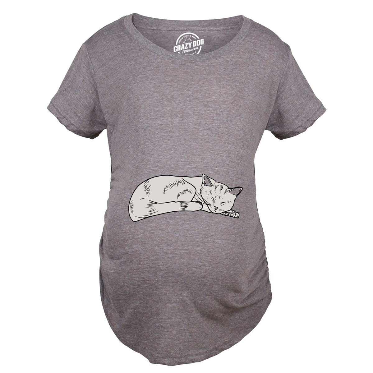 Cat On Baby Bump Maternity Tshirt