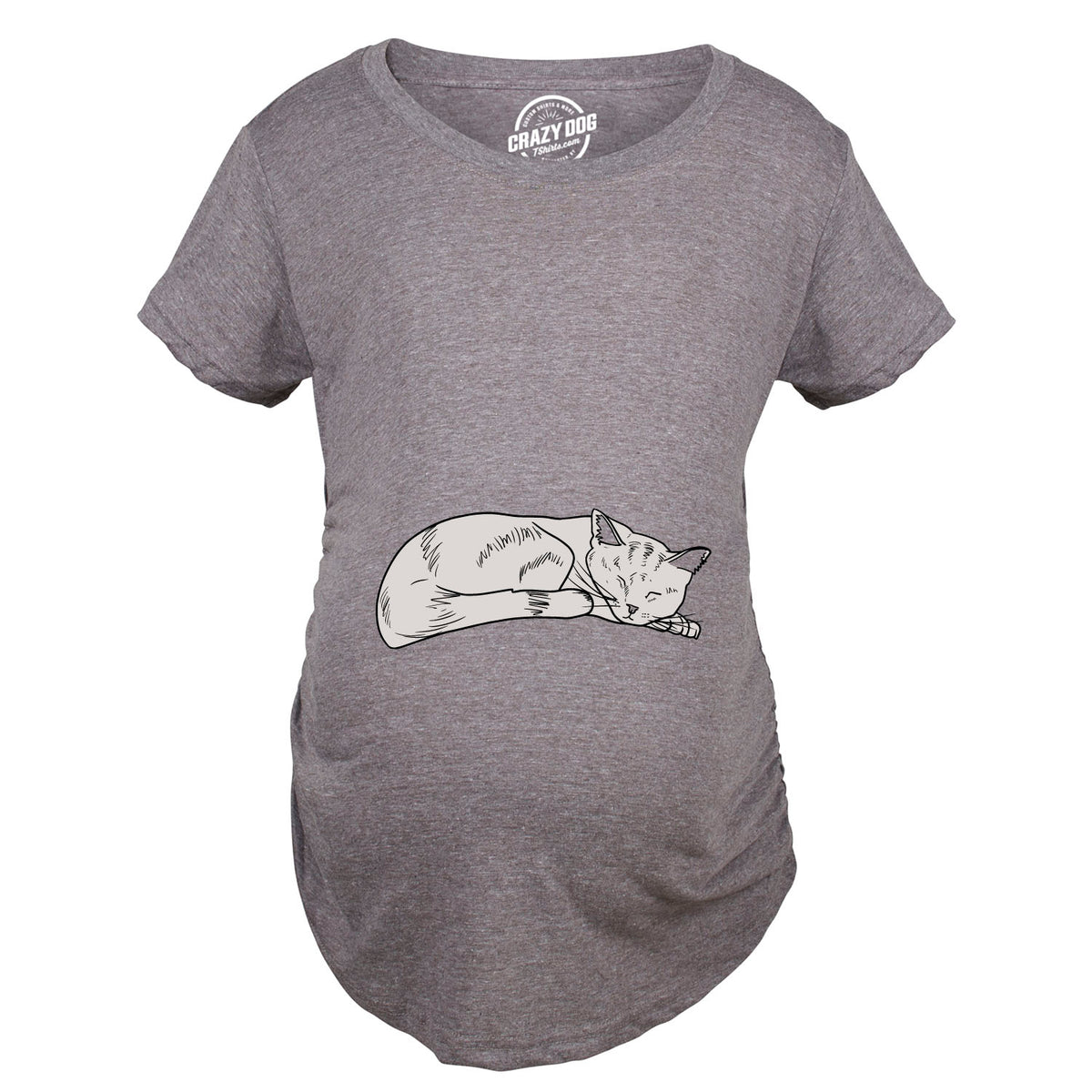 Cat On Baby Bump Maternity T Shirt