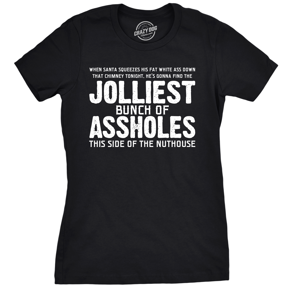 Funny Heather Black - Jolliest Womens T Shirt Nerdy Christmas TV & Movies Tee