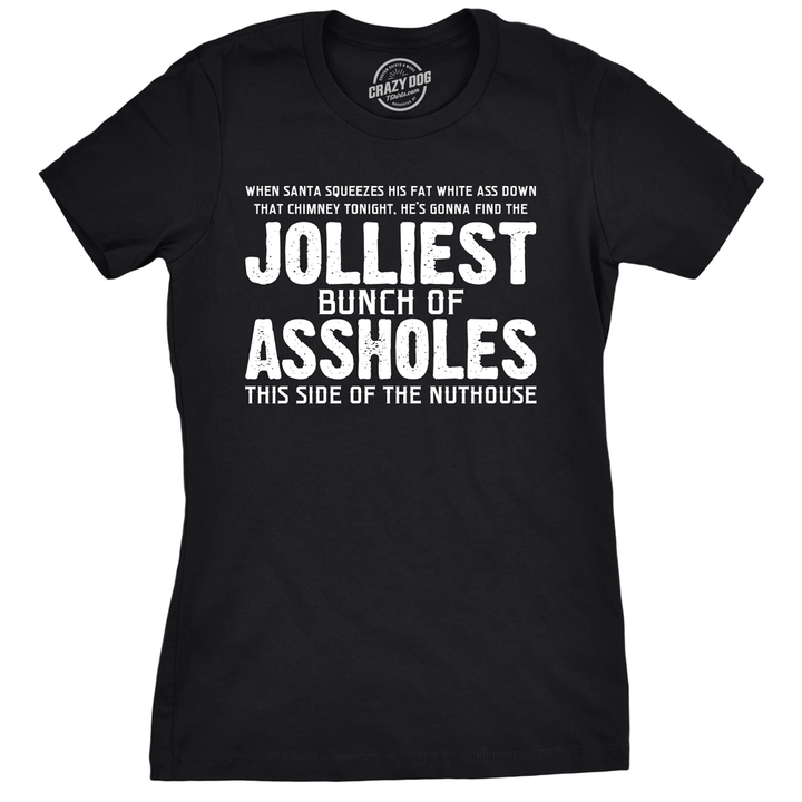 Funny Heather Black - Jolliest Womens T Shirt Nerdy Christmas TV & Movies Tee