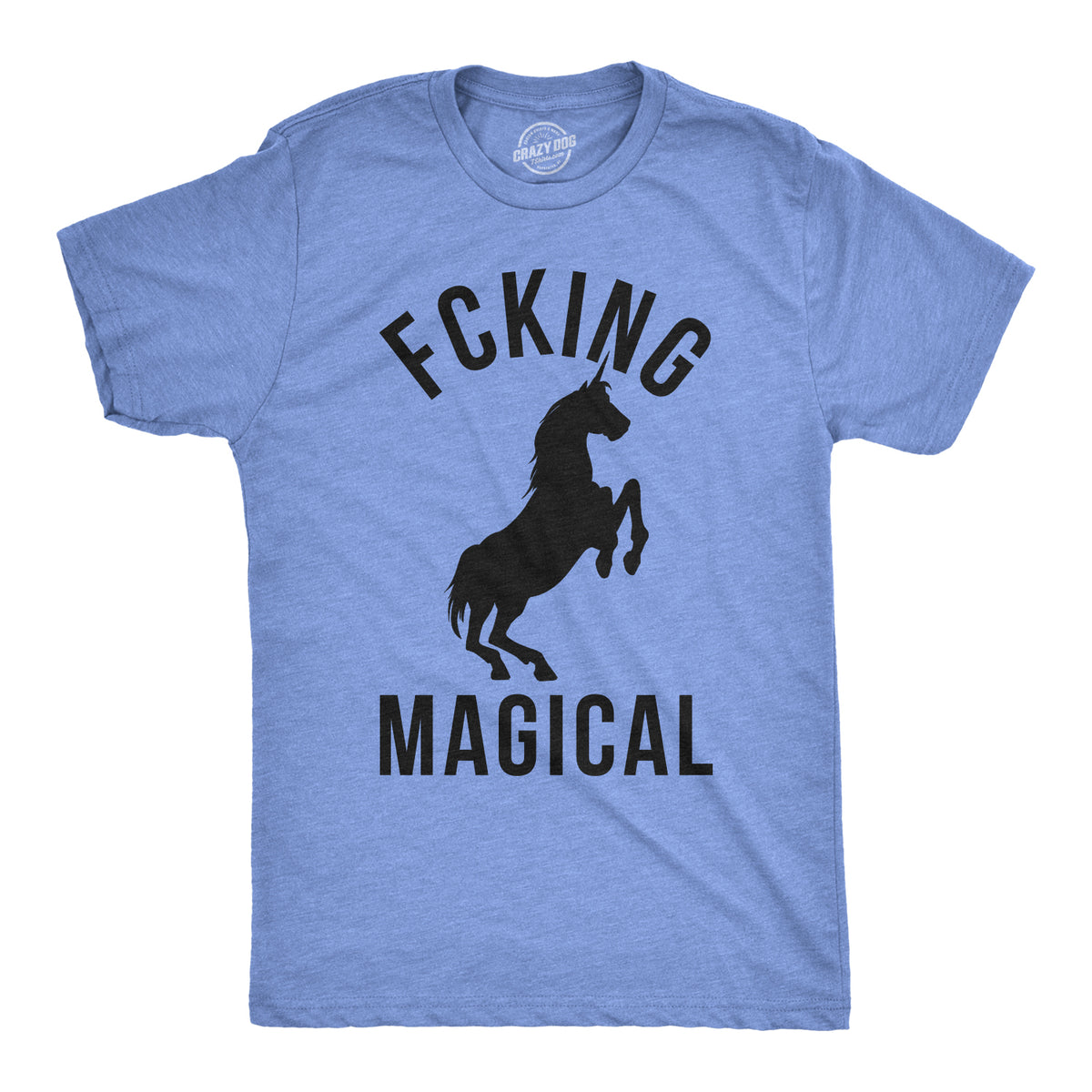 Funny Heather Royal Fcking Magical Mens T Shirt Nerdy Unicorn Retro Tee