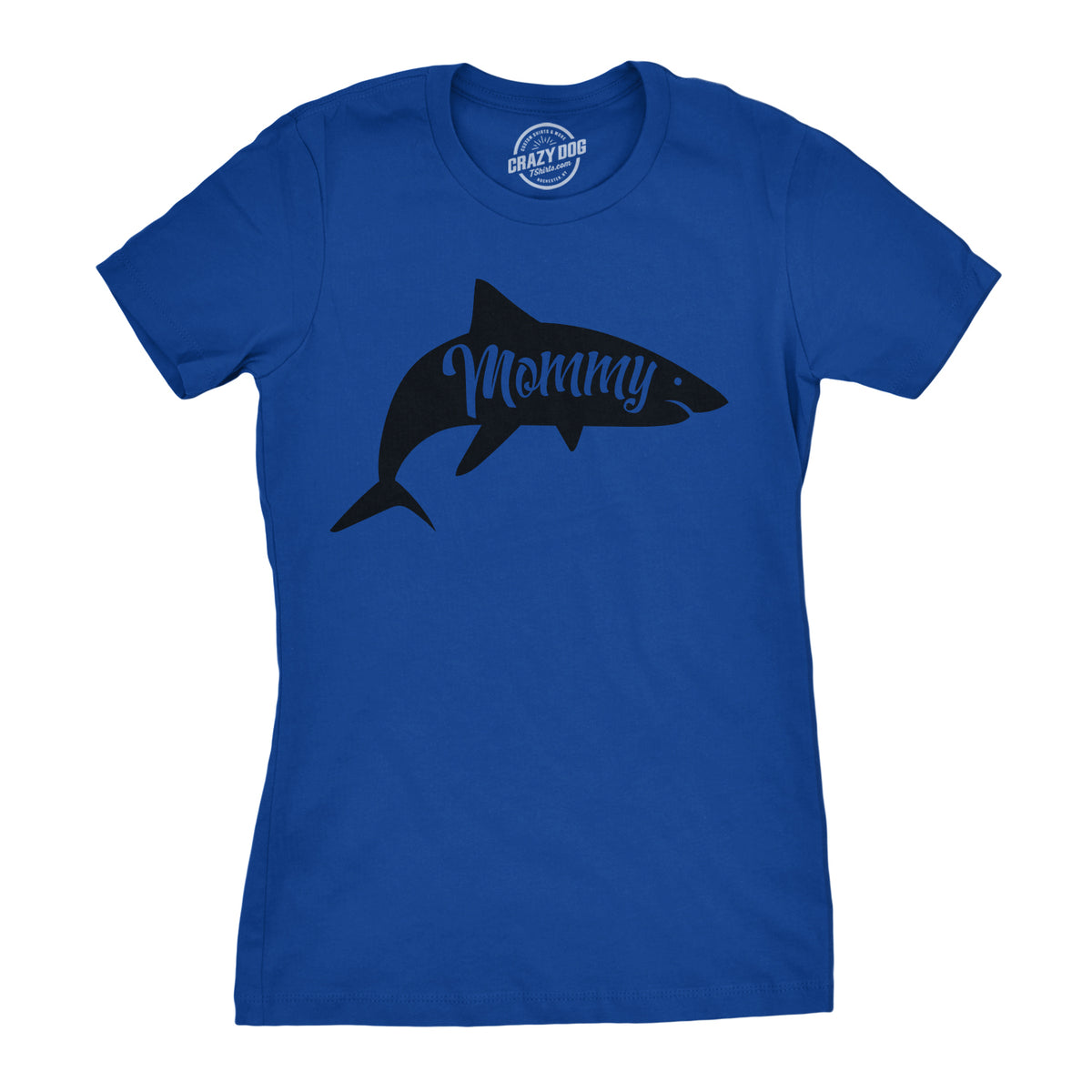 Funny Heather Royal - Mommy Shark Mommy Shark Womens T Shirt Nerdy Mother&#39;s Day Shark Week Tee