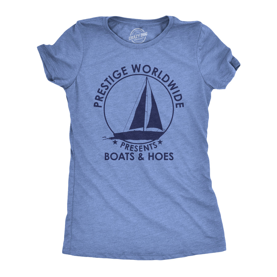 Funny Heather Light Blue - Prestige Worldwide Prestige Worldwide Womens T Shirt Nerdy TV & Movies Tee