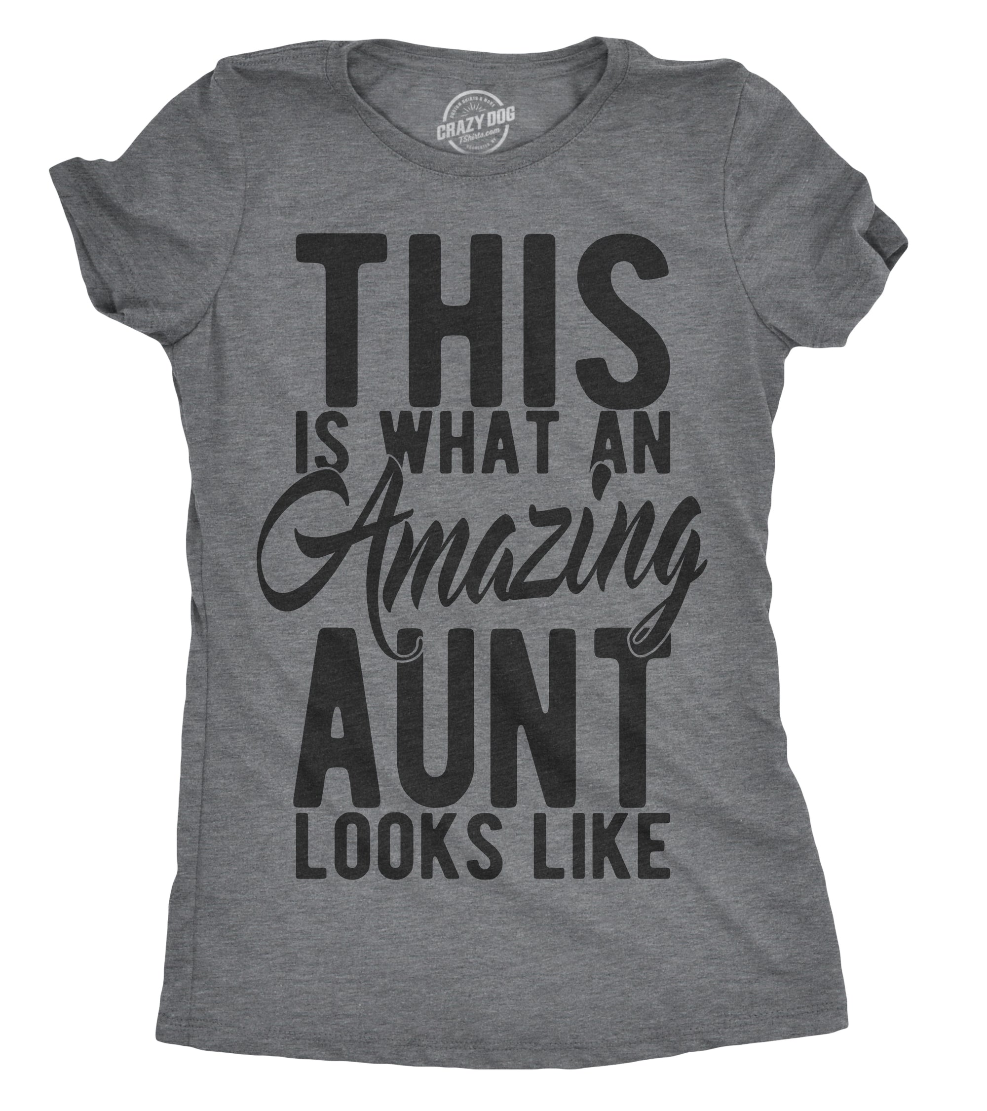 Funny This Is What An Amazing Aunt Looks Like Womens T Shirt Nerdy Aunt Tee