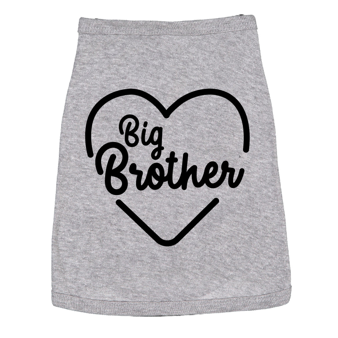 Funny Heather Grey Dog Shirt Nerdy Dog Brother Tee
