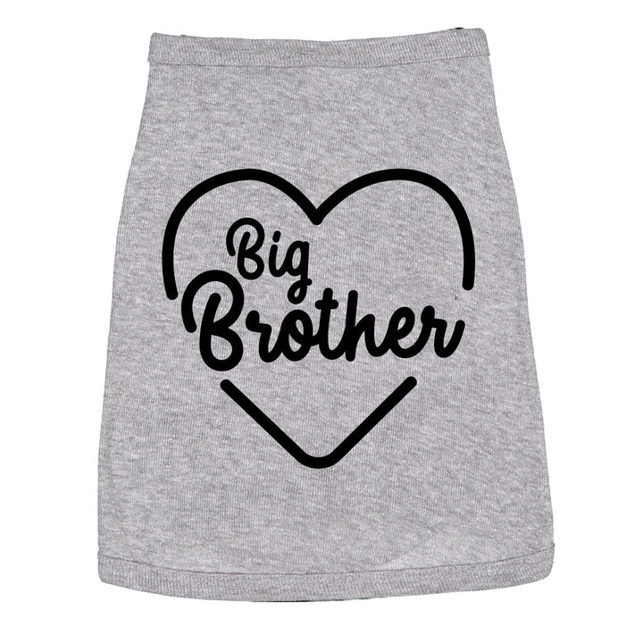 Funny Heather Grey Dog Shirt Nerdy Dog Brother Tee