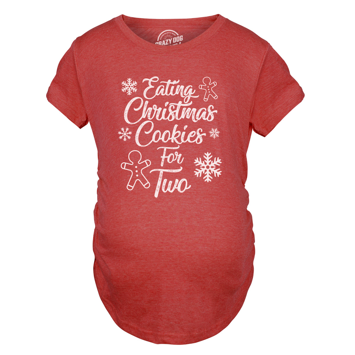 Eating Christmas Cookies For Two Maternity T Shirt