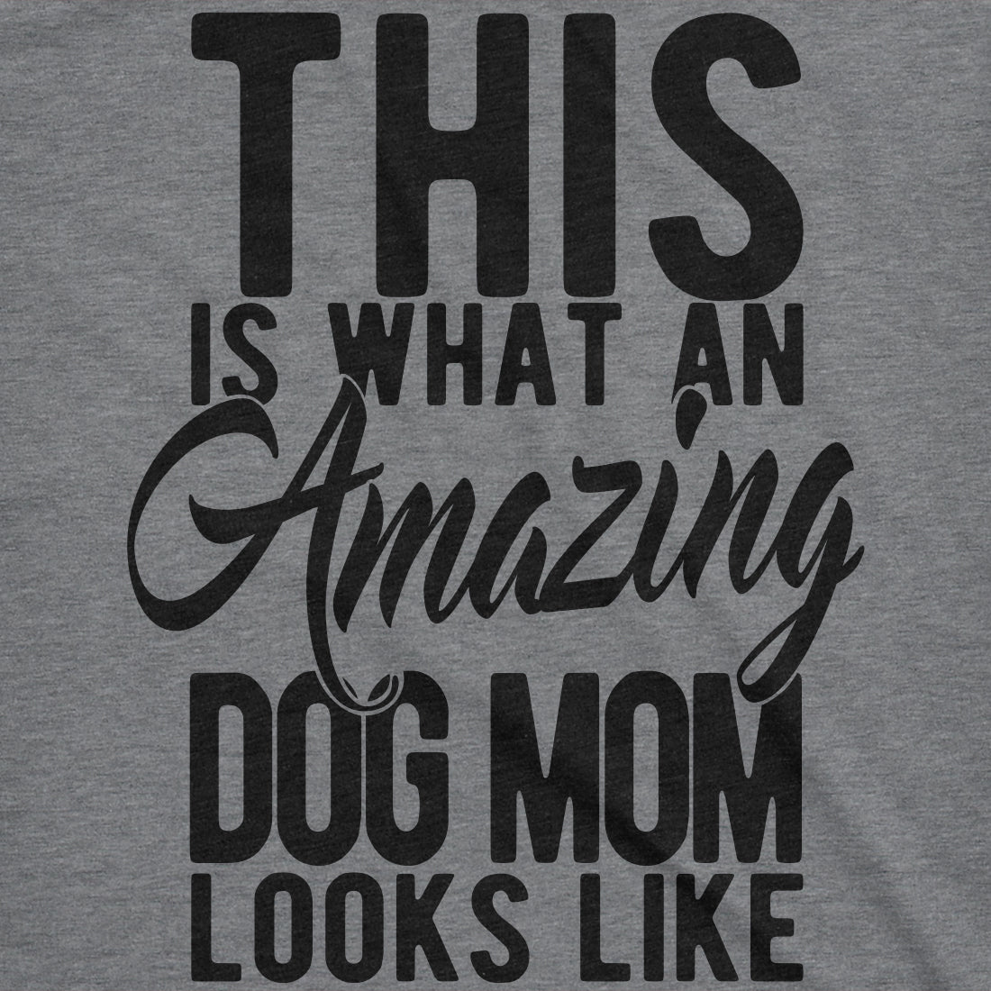 This Is What An Amazing Dog Mom Looks Like Women&#39;s T Shirt