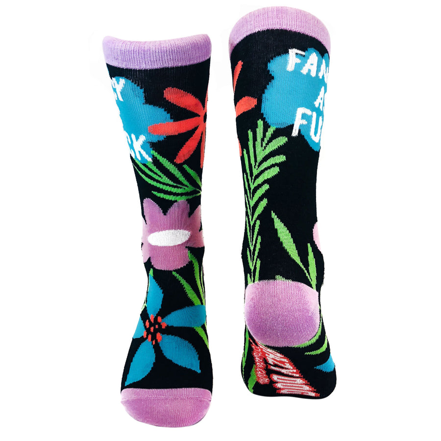 Funny Black Womens Fancy As Fuck Sock Nerdy Sarcastic pride Tee