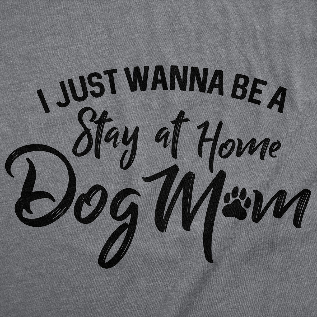 I Just Want To Be A Stay At Home Dog Mom Women&#39;s T Shirt