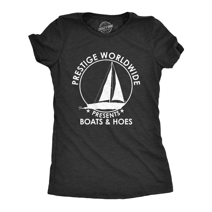 Funny Heather Black - Prestige Worldwide Prestige Worldwide Womens T Shirt Nerdy TV & Movies Tee