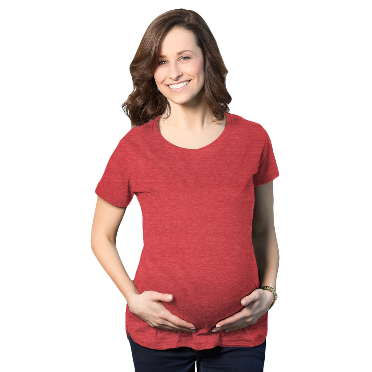 Funny Red Maternity T Shirt Nerdy Tee