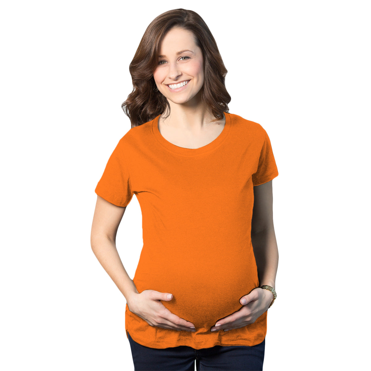 Funny Orange Maternity T Shirt Nerdy Tee