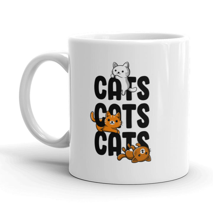 Funny White Cats Cats Cats Coffee Mug Nerdy Tee