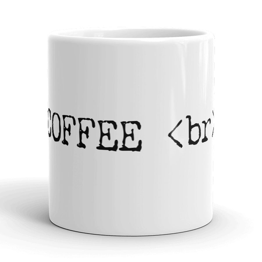 Funny White Coffee Break Coffee Mug Nerdy nerdy Tee