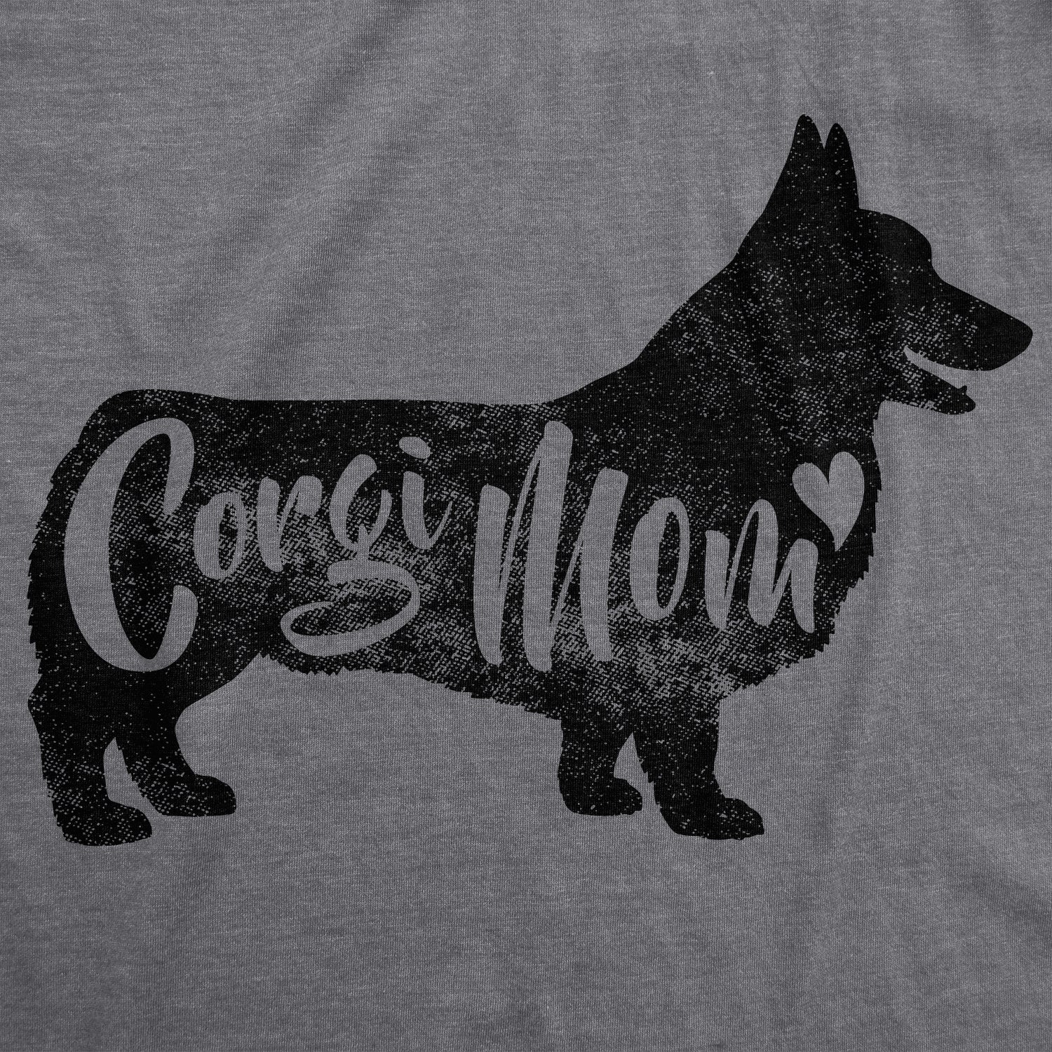 Funny Dark Heather Grey - Corgi Mom Corgi Mom Womens T Shirt Nerdy Mother's Day Dog Tee