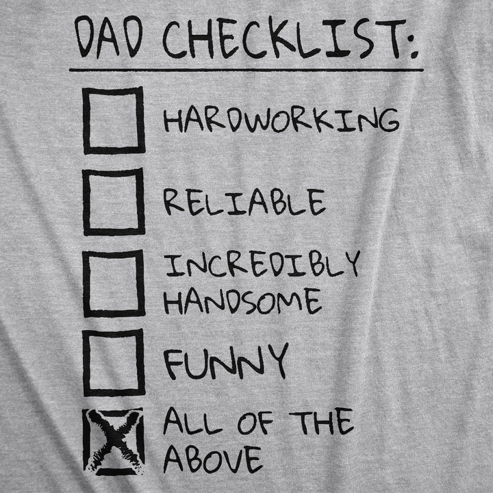 Dad Checklist Men's T Shirt