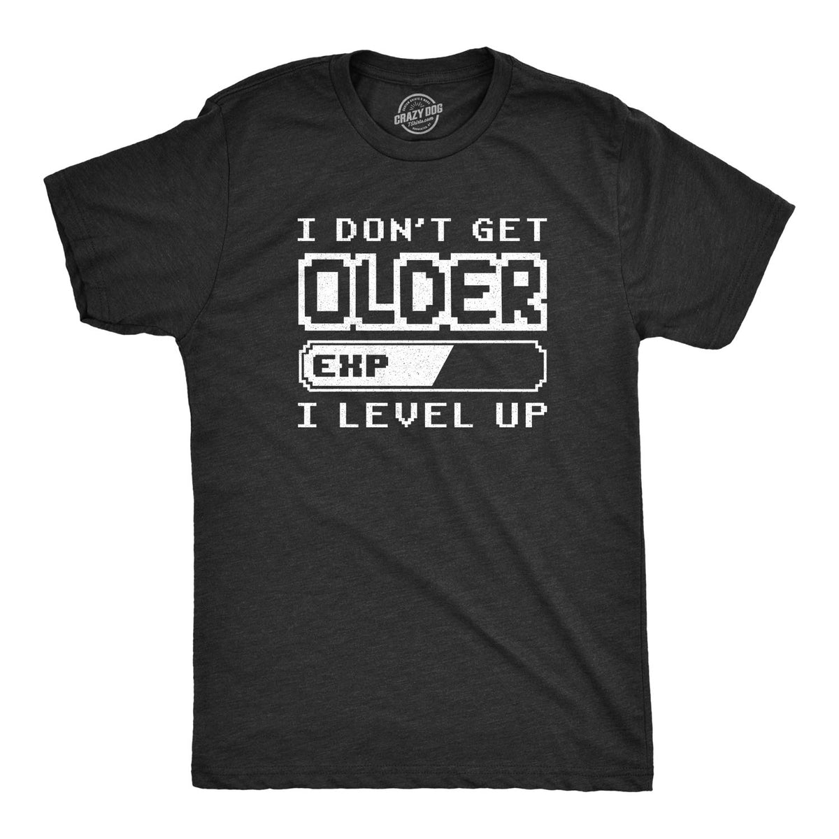 Funny Heather Black - Older Mens T Shirt Nerdy Video Games Nerdy Tee