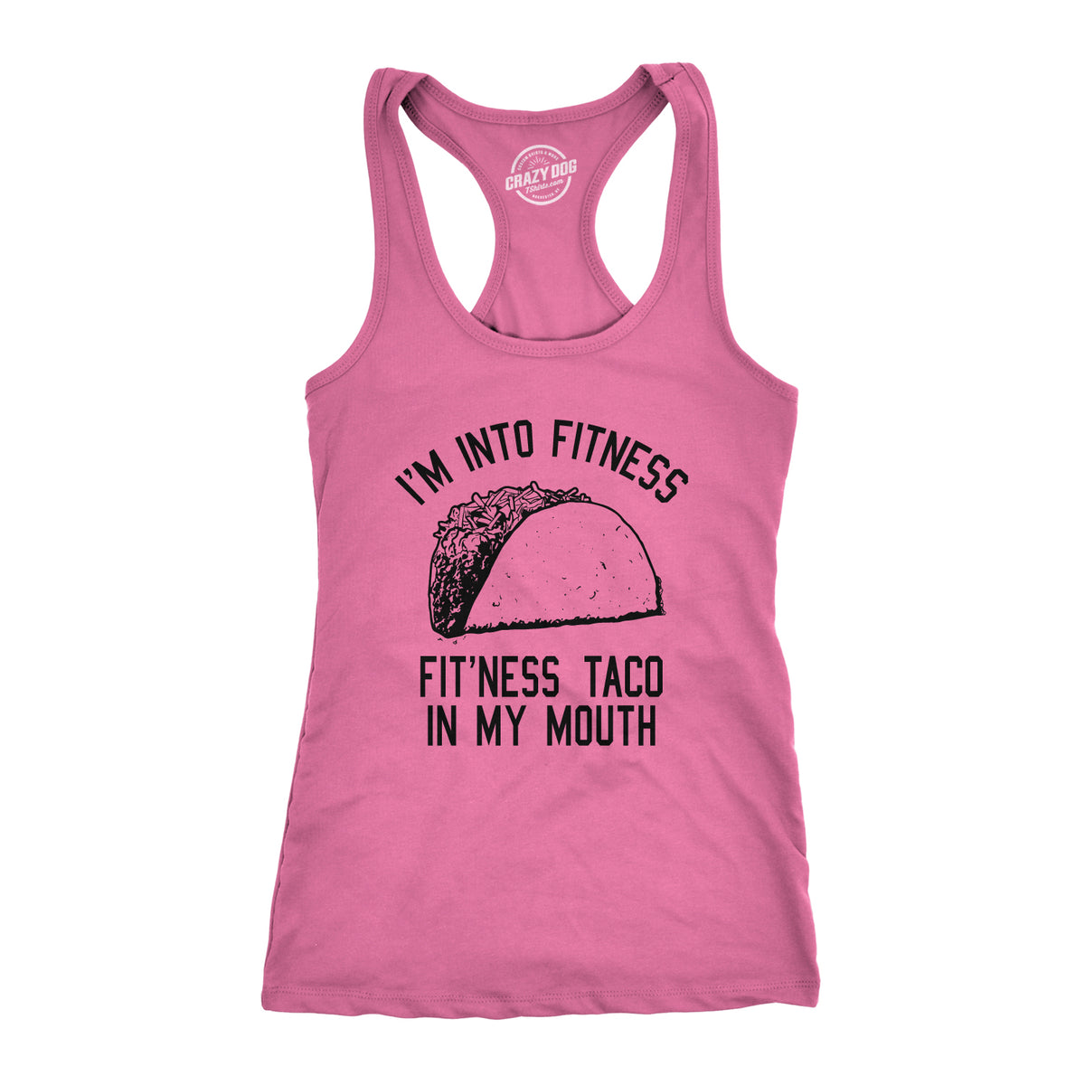 Funny Pink Womens Tank Fitness Taco In My Mouth Tanktop Funny Cinco De Mayo Shirt Womens Tank Top Nerdy Cinco De Mayo Fitness Tee