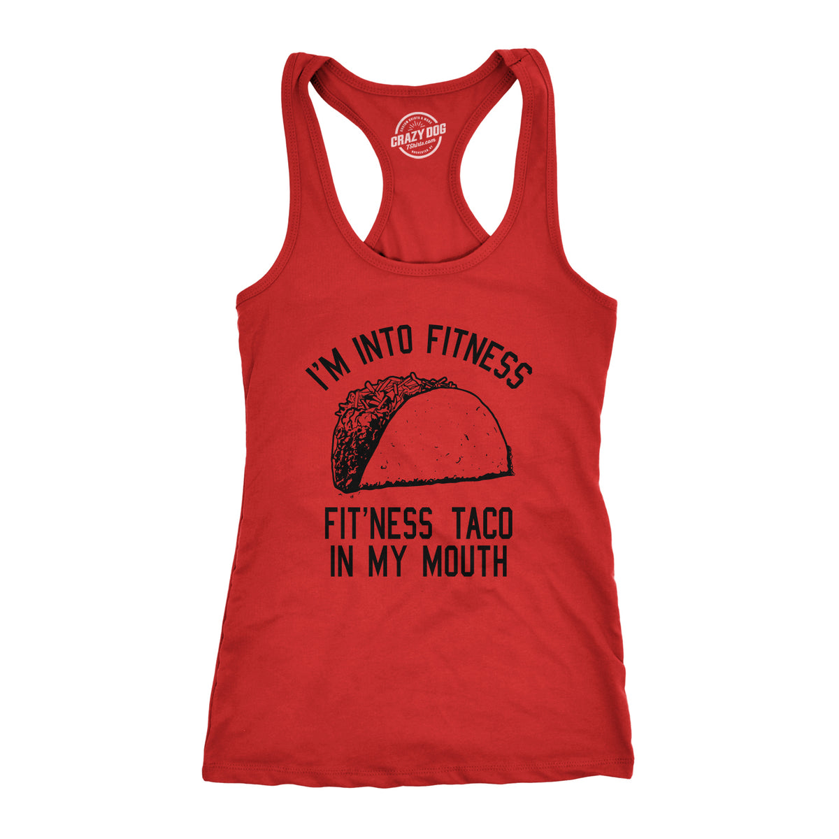 Funny Red Womens Tank Fitness Taco In My Mouth Tanktop Funny Cinco De Mayo Shirt Womens Tank Top Nerdy Cinco De Mayo Fitness Tee