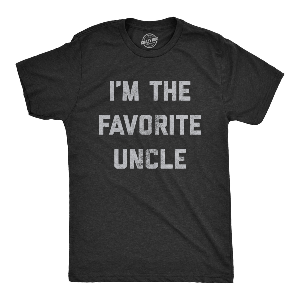 Funny Heather Black - Favorite Uncle I&#39;m The Favorite Uncle Mens T Shirt Nerdy Uncle Tee