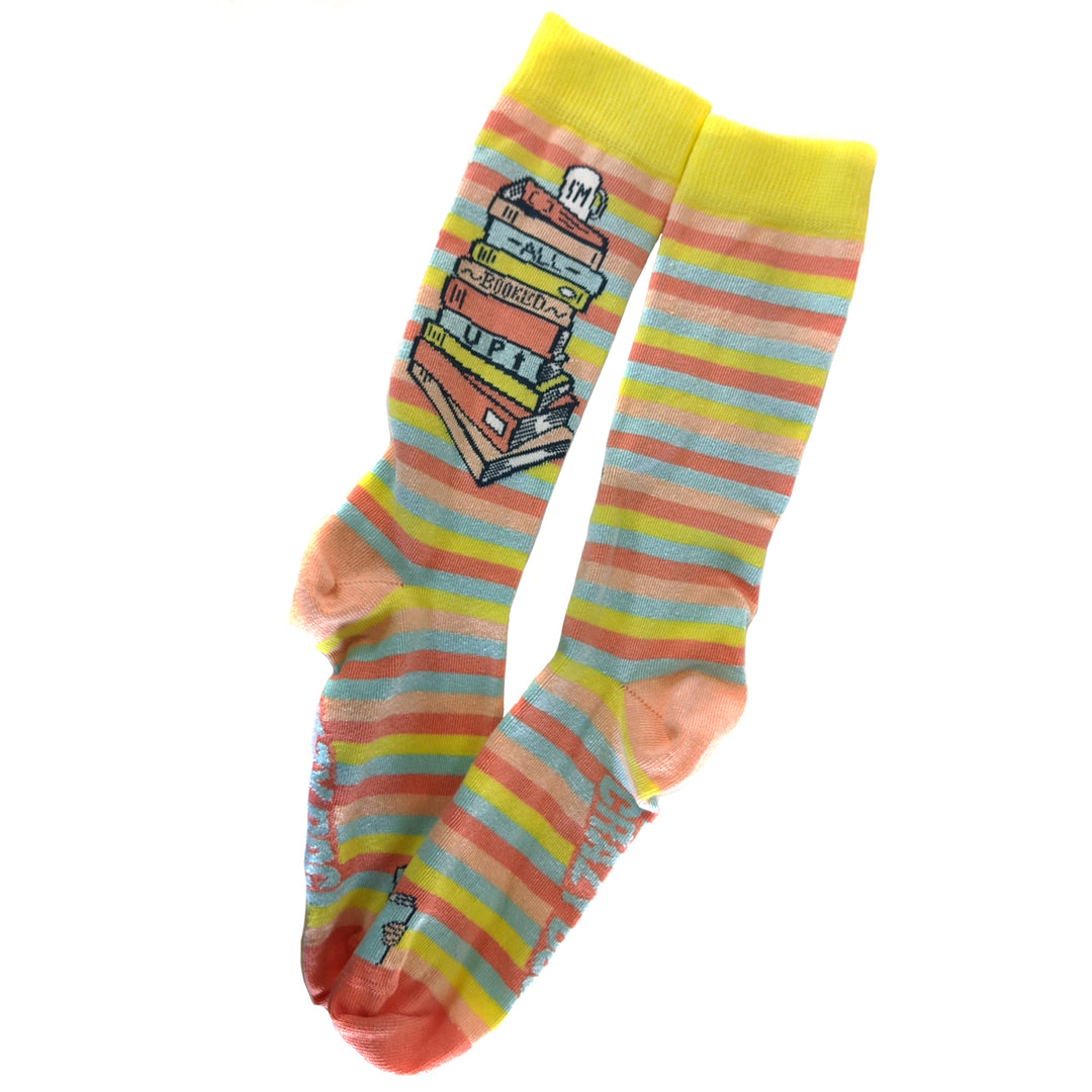 Women I'm All Booked Up Socks