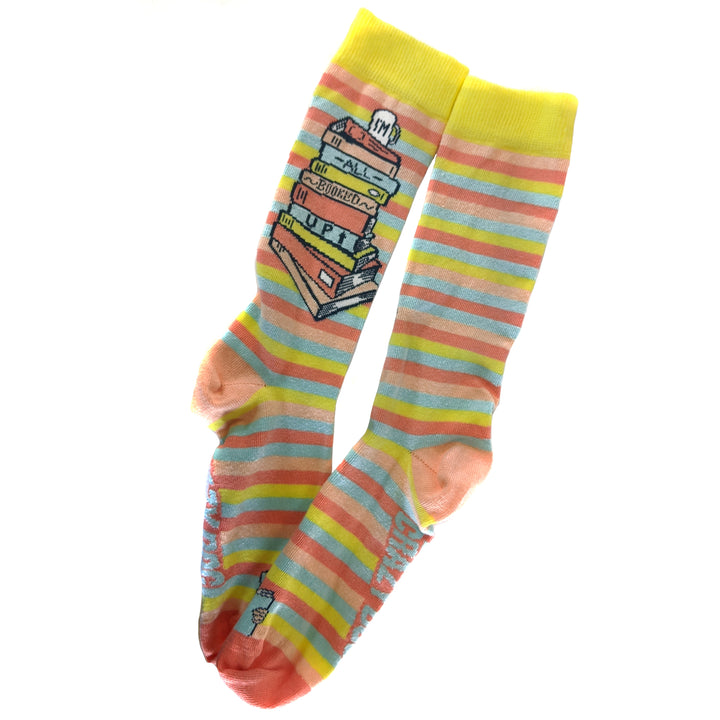 Women I'm All Booked Up Socks