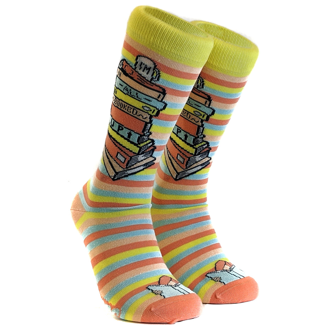 Women I'm All Booked Up Socks