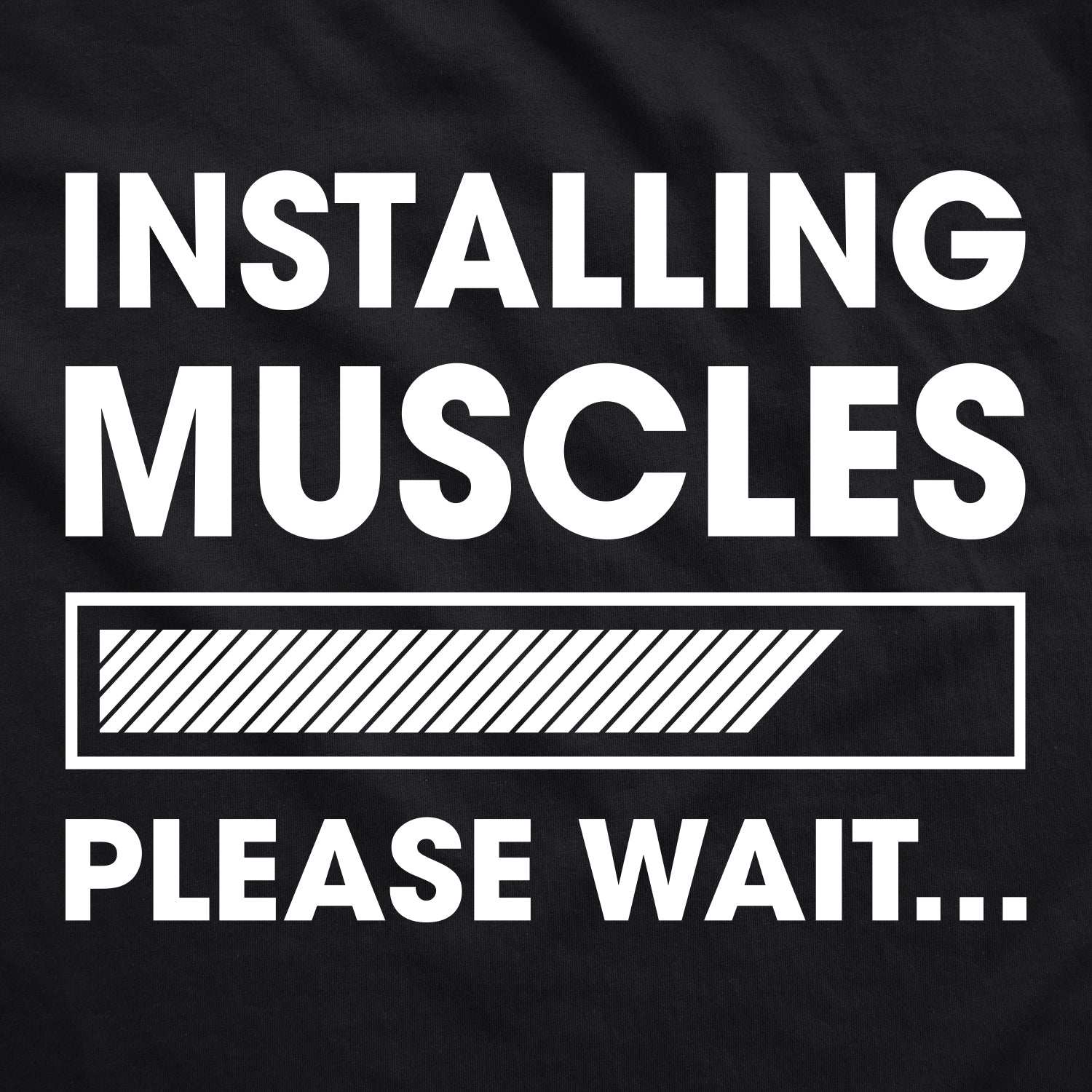 Funny Black Installing Muscles Installing Muscles Mens Tank Top Nerdy fitness nerdy Tee