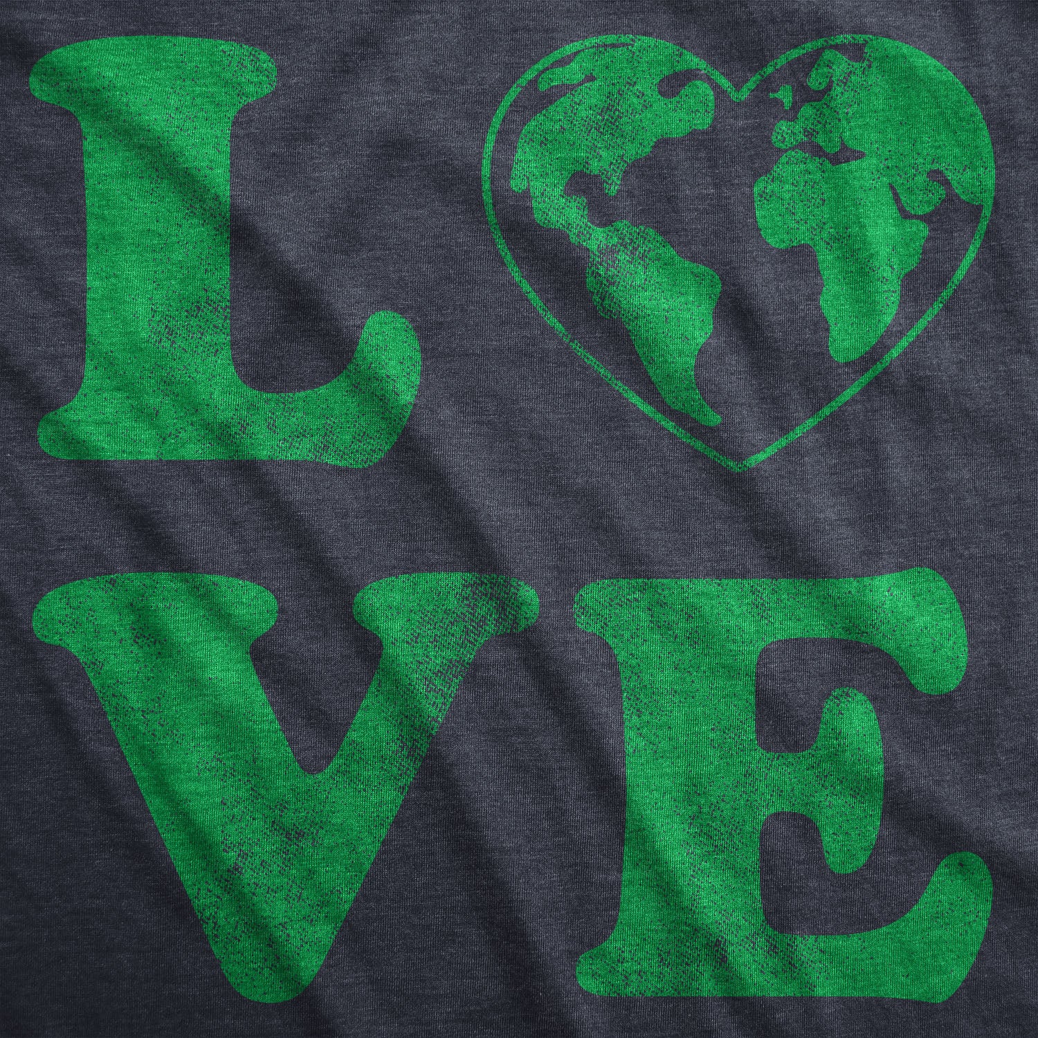 Funny Heather Navy - Love Earth Love Planet Earth Day Womens T Shirt Nerdy Earth space Tee